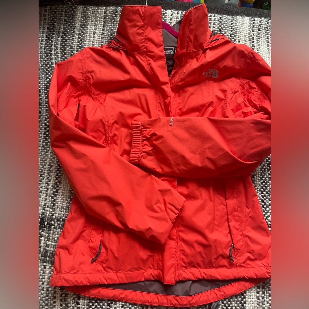 The North Face spring jacket woman, size M color orange/gray.
